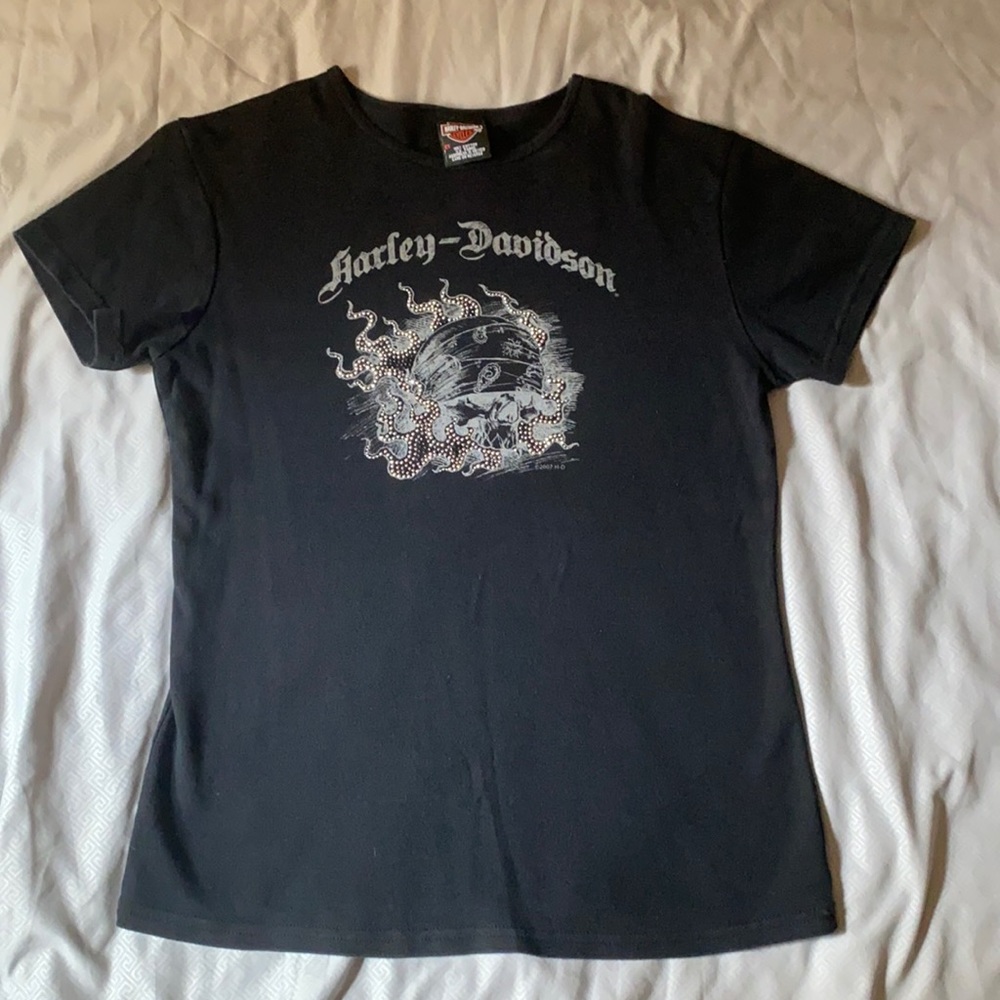 Harley Davidson Motorcycles Graphic Tee Shirt